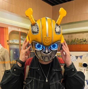 Máscara de casco Killerbody Amazing Bumblebee 1:1 portátil control de voz utilería regalo - Imagen 1 de 19