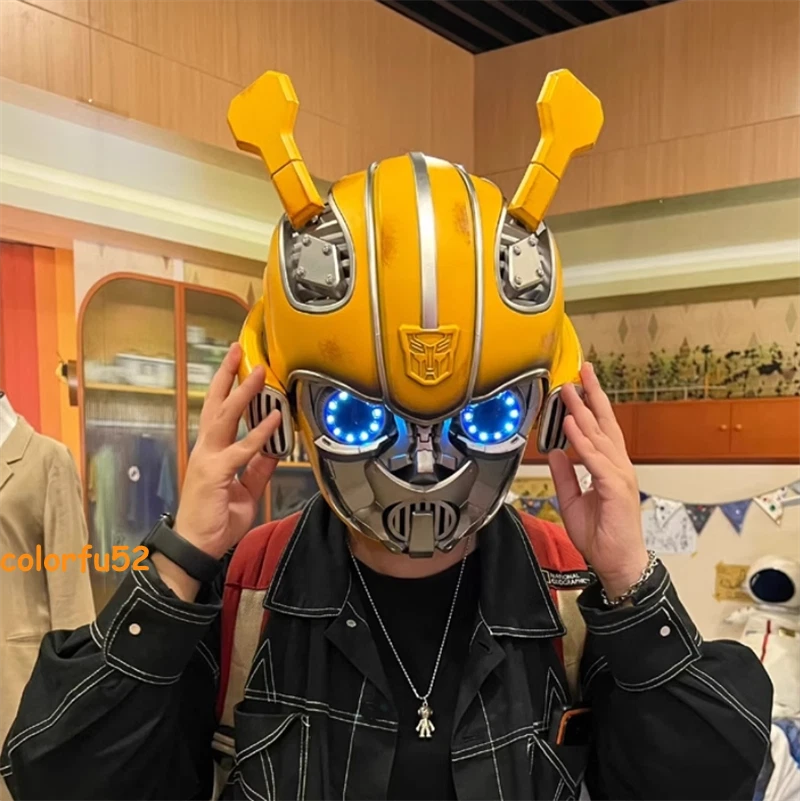 Máscara de casco Killerbody Amazing Bumblebee 1:1 portátil control de voz utilería regalo Foto 1 de 4