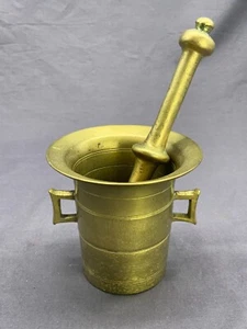 Antiker Mörser mit Pistill aus Messing 1128g - Bild 1 von 9