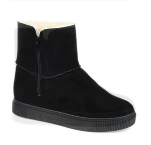 Journee Collection Womens Stelly Pull On Ankle Boots Black Suede Size 11 M US - Picture 1 of 4