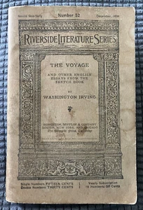 c.1900 The Voyage by Washington Irving - Riverside Literature Series No. 52 - Bild 1 von 7
