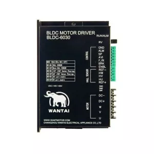 Medical Wantai Nema23 Brushless DC 500W Motor Driver, 24-60V, 5000RPM, 12A,6030, - Picture 1 of 5