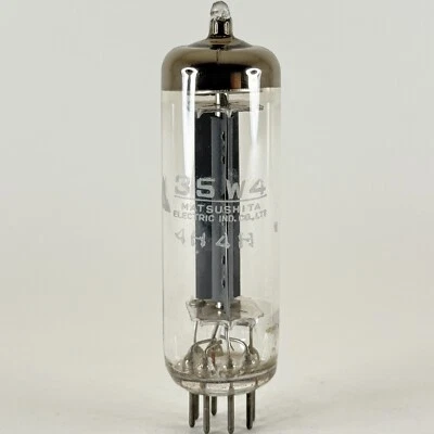 (1) Retificador de vácuo Matsushita 35W4 tubo código de data 4H4H 35W4 meia onda testado - Imagem 1 de 4