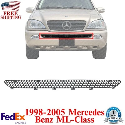 Bumper Grille For 1998-2003 Mercedes Benz ML320 03-05 ML350 Air Inlet Center - Image 1 of 4