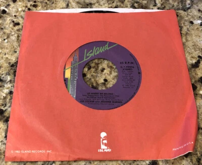 JOE COCKER-Up Where We Belong/ Sweet Li’l Woman 45RPM 7” ISLAND 7-99996 - Image 1 of 3