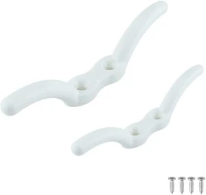 VTurboWay 2 Pack Nylon White Rope Cleat 4" Marine Grade - Imagen 1 de 1