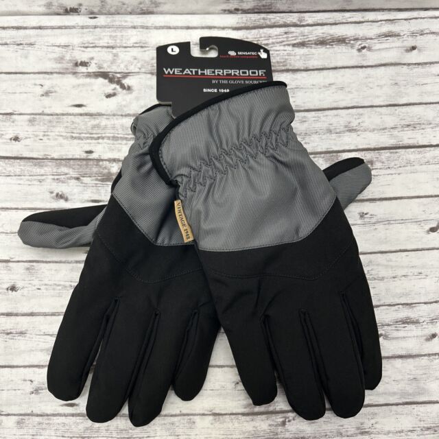 MUK LUKS Guantes Thinsulate impermeables para hombre-Negro