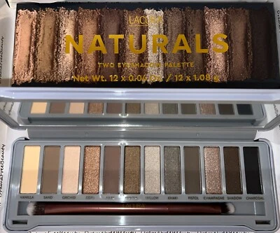 Lacura Naturals ~TWO~ 12 Warm/Cool Matte Shimmer Eyeshadow Palette w/Brush BNIB - Image 1 of 4