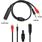 3.5mm Male Plug- to 6.35mm Female TRS Adapter 6.35mm to RCA Male Cable