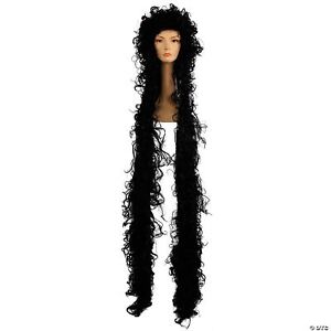 Womens 6' Godiva Rapunzel Wig - Black