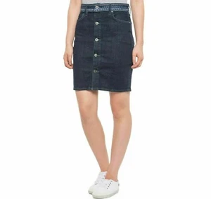 Levi's Made Crafted LMC Exposed Button Pencil Skirt Sky Rinse Gr. 31 Neu mit Etikett $ 148 - Bild 1 von 8