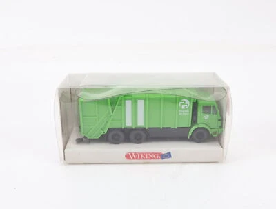 Wiking H0 639 03 Modellauto Preßmüllwagen MB Grün Properté de Paris 1:87 - Bild 1 von 2