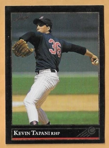 KEVIN TAPANI MINNESOTA TWINS #14 - HOJA NEGRA EDICIÓN DORADA CASI NUEVA - MONTADA 1992 - Imagen 1 de 2