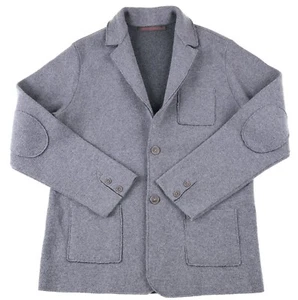Emozioni Uomo ITALY Dichte Flanell Wolle Unstrukturiert Ungefüttert Pullover Jacke L - Bild 1 von 9