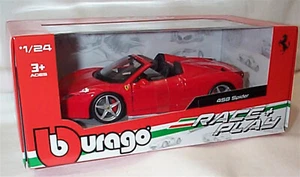 Ferrari 458 Spider in Red 1:24 Scale Diecast burago New in Box 26017 - Picture 1 of 2