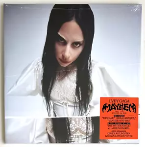 LADY GAGA * MAYHEM * EXCLUSIVE LIMITED ALTERNATE ART 2x WHITE VINYL * BN & OOP! - Picture 1 of 4