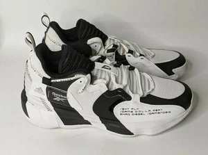 New Adidas x Reebook DAME 7 EXT PLY Damenosis Size 10.5 H00427 Black White Shaq  - Picture 1 of 12