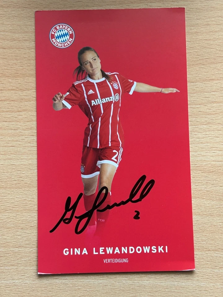 Gina Lewandowski - FC Bayern München - Autogrammkarte original signiert - #8171 - Bild 1 von 1