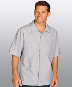 $35 NUEVO CON ETIQUETAS EDWARDS PRENDA GRIS JR CORDÓN CAMISA DE LIMPIEZA HOMBRE TALLA 2XL - Imagen 1 de 3