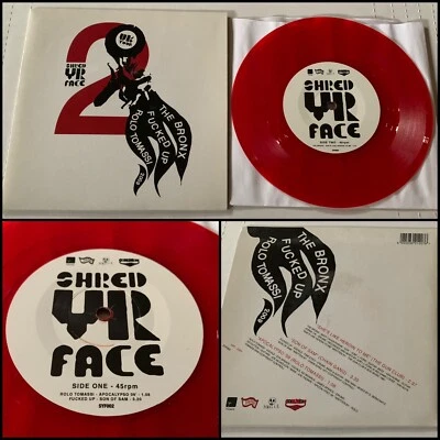 THE BRONX / FUCKED UP / ROLO TOMASSI Shred Yr Face 2 7” Red Vinyl-Cancer Bats - Image 1 of 4