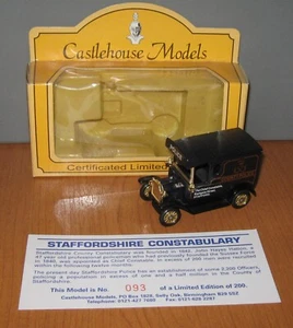 Lledo Days Gone Castlehouse DG6 SP6 Model T Ford Van Staffordshire Constabulary - Picture 1 of 3