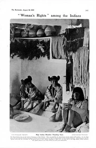 1905 PRINT ~ HOPI INDIANS ARIZONA NEW MEXICO GIRLS CORN - Picture 1 of 1