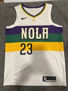 Nike New Orleans Pelicans Anthony Davis Mardi Gras Jersey Swingman Medium 44 - Picture 1 of 7