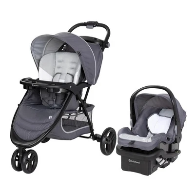 Cochecito Baby Trend y asiento de coche infantil EZ-Lift, tablero de viaje EZ gris  Foto 1 de 4