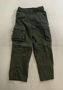 Boy Scouts of America Convertible Cargo Pants Uniform Youth Size 8 Green - Picture 1 of 12