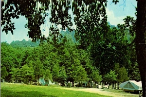 Kentucky Postcard Falls of Rough Camping Area Below Dam Rough River State Park - Picture 1 of 3