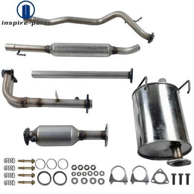 Sistema de escape completo para Honda CR-V 97-01 2,0 L - 409 acero inoxidable con hardware Foto 1 de 4