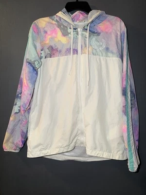 Victoria's Secret розовый радуги мрамор ветровка куртка - женский размер XS/S - Изображение 1 из 4