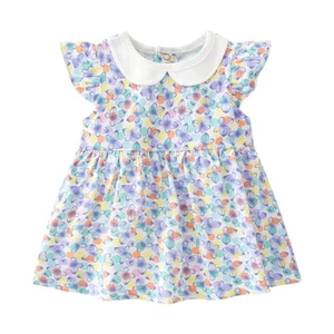 Baby Nest Summer Baby Clothes Short Sleeve Romper with Skirt Baby One-Piece 987 - Picture 1 of 7