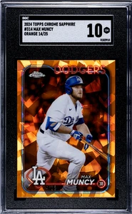 2024 Topps Chrome Sapphire Max Muncy #314 Orange SGC 10 - Bild 1 von 2