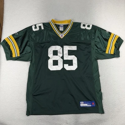 Green Bay Packers Men’s Size 52 Jersey Reebok Green Greg Jennings Vintage NFL - Image 1 of 4