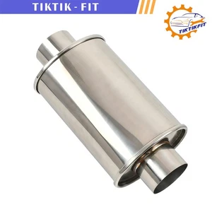 3'' Ultra Quiet Muffler Resonator 304 Stainless Steel Exhaust Vibrant Resonator - Picture 1 of 7
