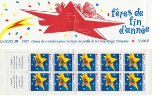 Carnet de 10 timbres Croix Rouge Française 1997 - Picture 1 of 3