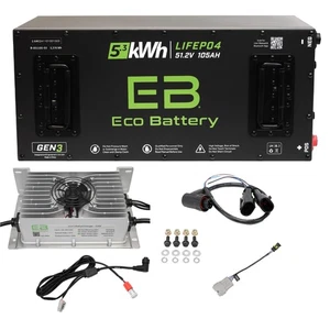 Eco Battery 51V 105Ah Lithium Battery Kit for Venom EV Series | Skinny" Style - Foto 1 di 7