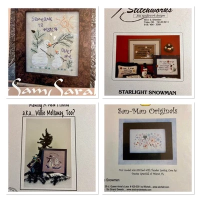 Christmas Cross Stitch Patterns. Snowman.  New - Image 1 of 4