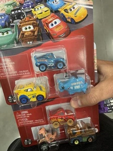 Pixar Cars Minis Dino McQueen, Helicopter, Mater, And Mini Tractor! - Picture 1 of 1
