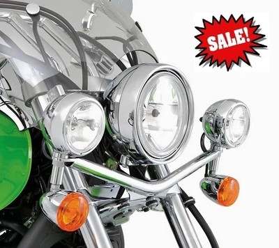 Barra de luz cromada personalizada Kawasaki Vulcan VN900 2007-2024 genuina OEM K32001-013A Foto 1 de 2