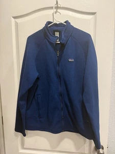Patagonia Sweater Herren Large blau Full Zip Fleece Outdoor Jacke warm Pullover - Bild 1 von 6