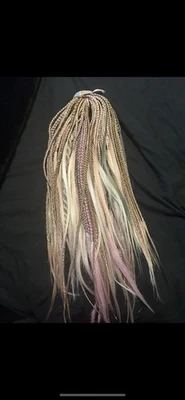 Extensiones de cabello trenzas extensiones de cabello multicolor para mujeres cabello sintético Foto 1 de 4