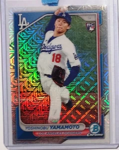 Bowman - Yoshinobu Yamamoto #36 refractor mojo cromado (RC) 2024 - Imagen 1 de 8