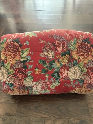 Edredón De Colección Ralph Lauren AYLESBURY Tejido Rojo Floral Corteza Rey, Leer Descripción Foto 1 de 4