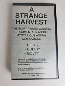 A Strange Harvest Documentary Alien UFO Animal Mutilations VHS tape 1980s RARE - Picture 1 of 4