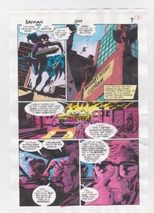 BATMAN #504 PAGE 9 ORIGINAL COMIC PRODUCTION ART COLOR GUIDE CODE FREE CATWOMAN - Picture 1 of 1