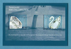 SCOTT # 1966 Austria Swarovski Crystals Souvenir MNH - Sheet of 2 Stamps - Picture 1 of 1