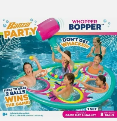 BANZAI Whopper Bopper Fiesta de Verano Piscina Flotante Juego Alfombra Natación Flotador Agua  Foto 1 de 4