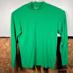 US Navy Jersey Flight Deck Crewmans Mock Turtle Neck Green Large - Picture 1 of 8